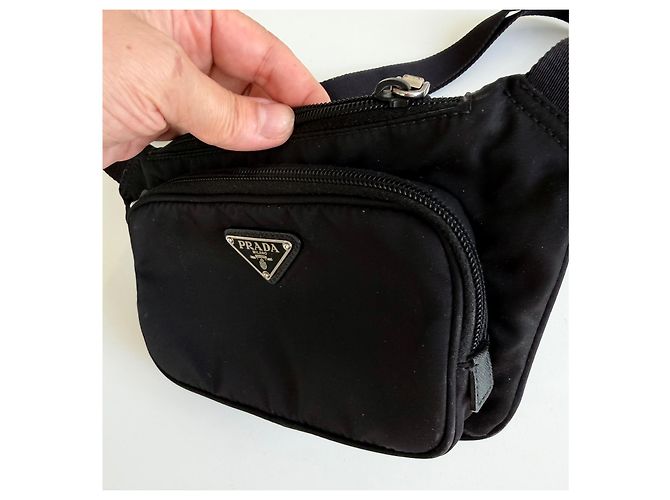 Sac ceinture Prada en nylon Noir - vue 3