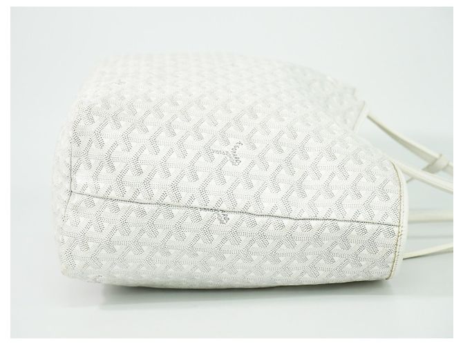Goyard Artois Coated Canvas PM Bianco - vista 3