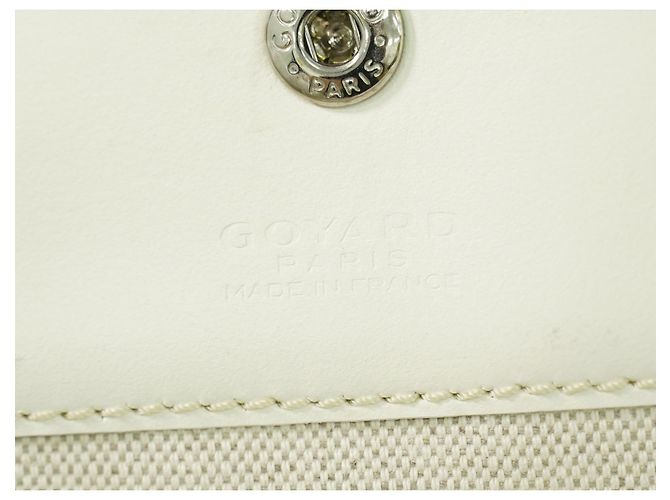 Goyard Artois Coated Canvas PM Bianco - vista 5