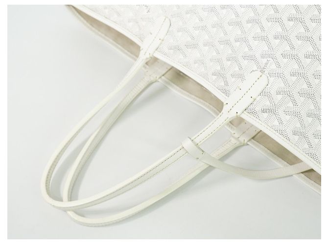 Goyard Artois Coated Canvas PM Bianco - vista 7