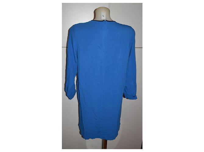 Stella Mc Cartney Abito mini Stella McCartney blu con colletto nero - vista 5