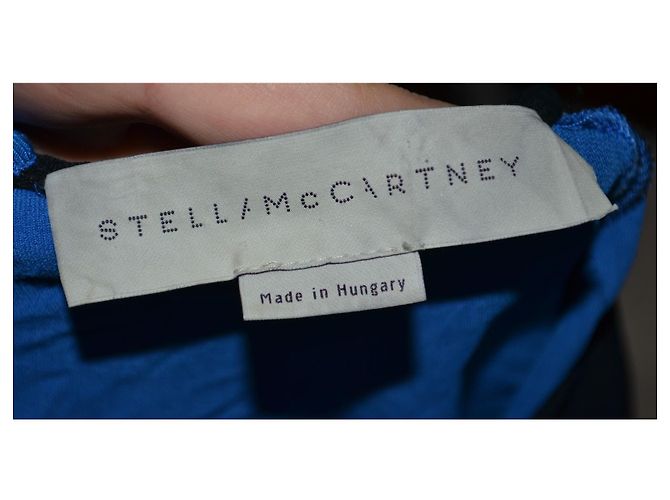 Stella Mc Cartney Abito mini Stella McCartney blu con colletto nero - vista 6