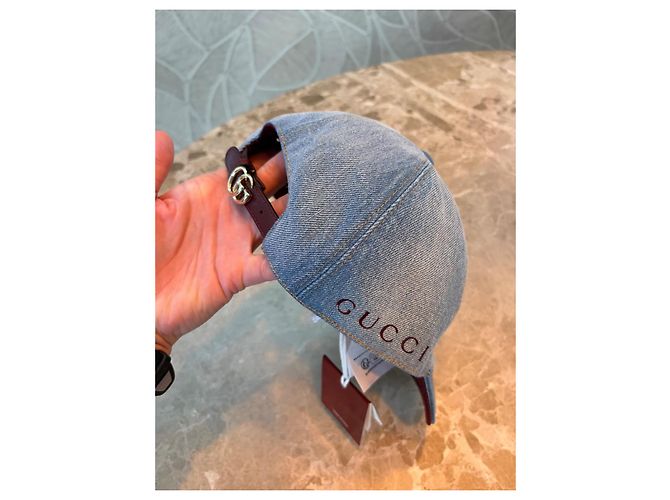 Gucci Denim Baseball-Cap Blau - Ansicht 11