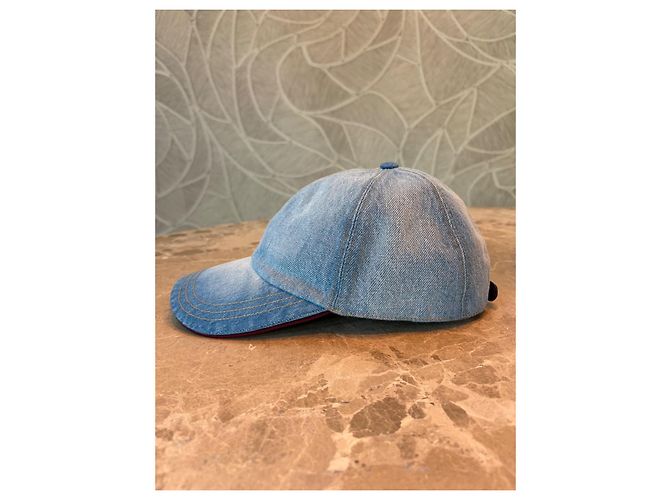 Gucci Denim Baseball-Cap Blau - Ansicht 12