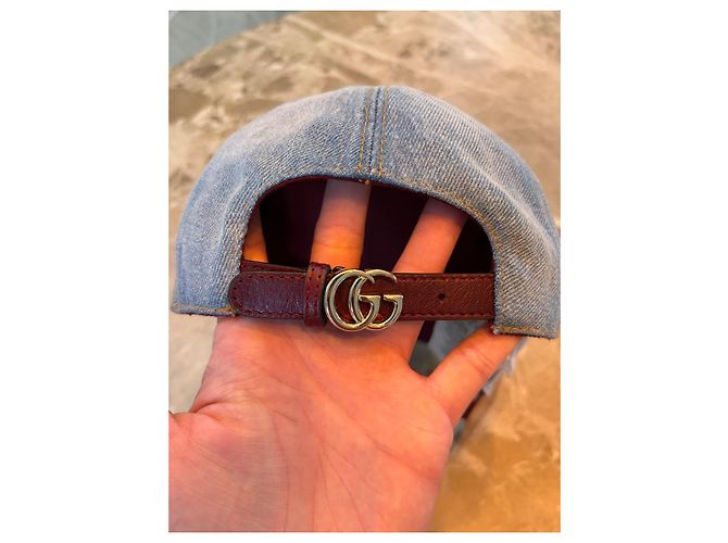 Gucci Denim Baseball-Cap Blau - Ansicht 3