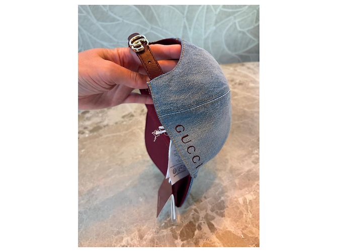 Gucci Denim Baseball-Cap Blau - Ansicht 8