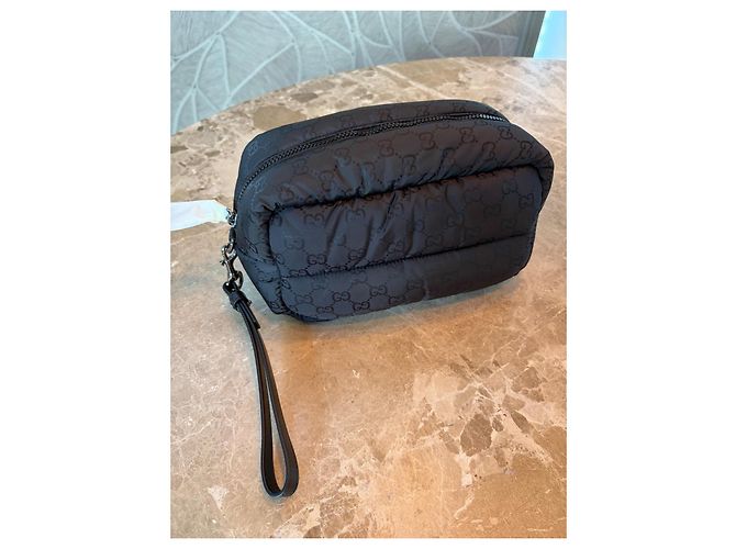 Pochette imbottita Gucci GG Supreme Nero - vista 11