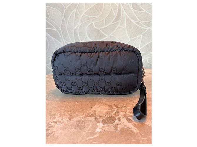 Pochette imbottita Gucci GG Supreme Nero - vista 3