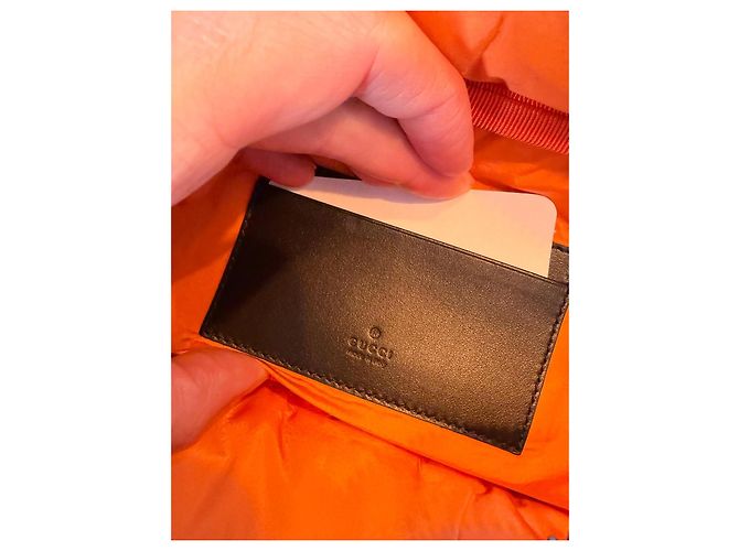 Pochette imbottita Gucci GG Supreme Nero - vista 8