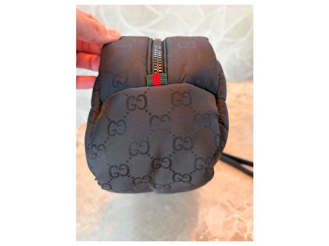 Pochette imbottita Gucci GG Supreme Nero - vista 9