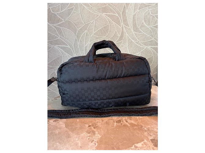 Gucci GG Monogram Gesteppte Reisetasche Schwarz - Ansicht 10