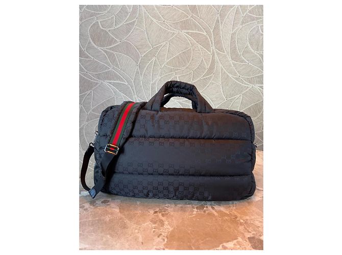 Gucci GG Monogram Gesteppte Reisetasche Schwarz - Ansicht 6