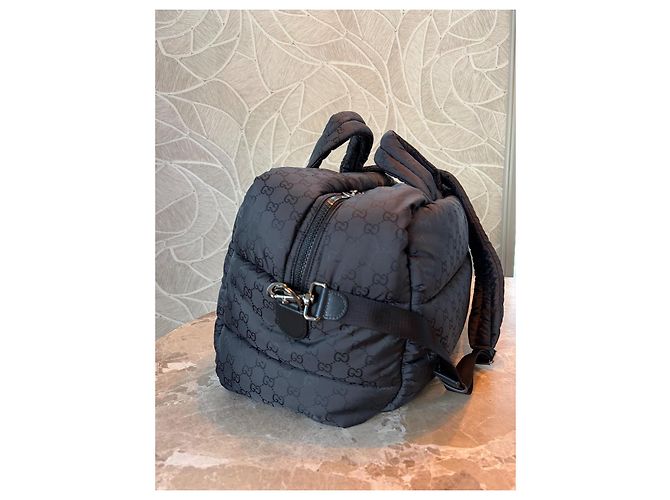 Gucci GG Monogram Gesteppte Reisetasche Schwarz - Ansicht 7