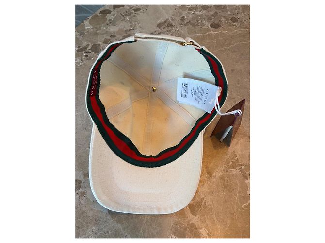 Gorra Gucci de Algodón con Logo GG Beige - vista 11