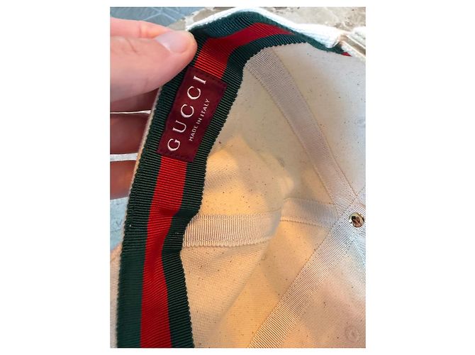 Gorra Gucci de Algodón con Logo GG Beige - vista 4