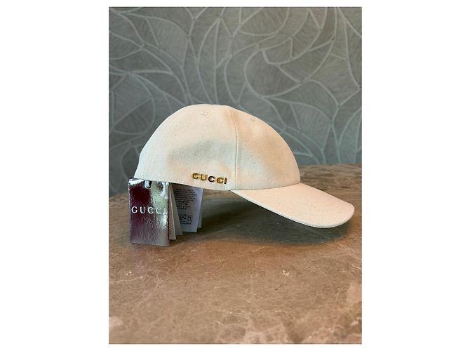 Gorra Gucci de Algodón con Logo GG Beige - vista 5