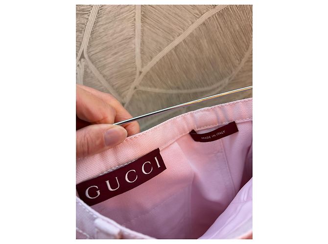 Falda Midi Gucci de Lona de Algodón Rosa - vista 4
