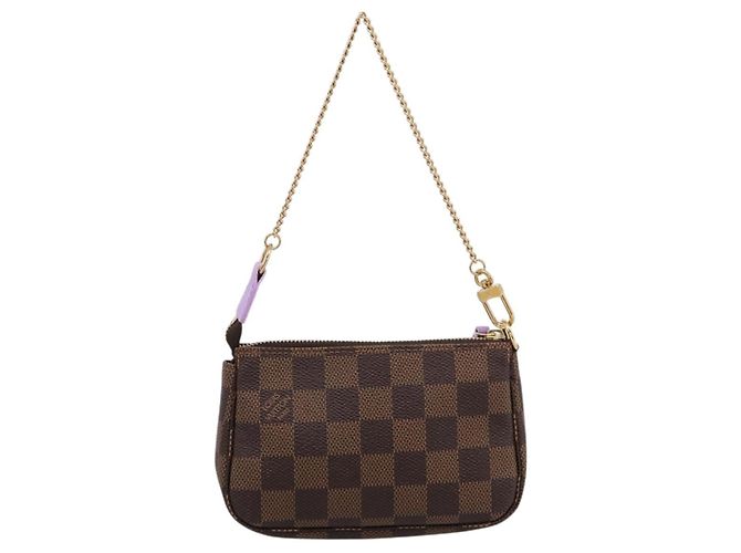 Louis Vuitton Pochette Accessoires Limited Edition Damier Mini Marrone - vista 2