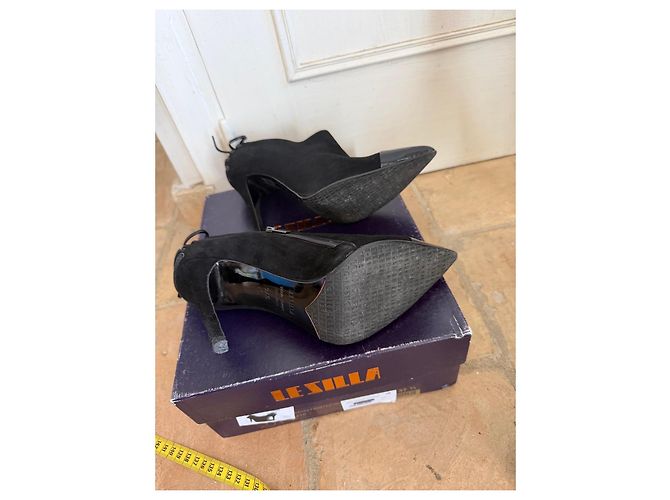 Autre Marque Botines de gamuza negra Lezilla Negro - vista 5