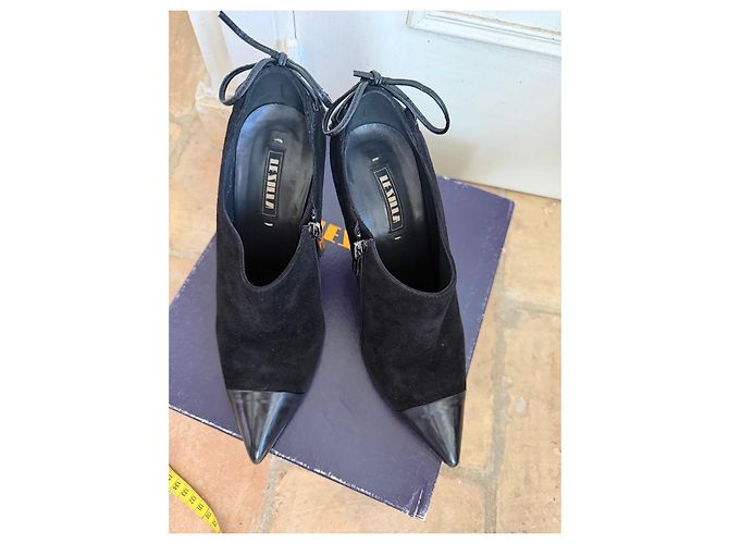 Autre Marque Botines de gamuza negra Lezilla Negro - vista 6
