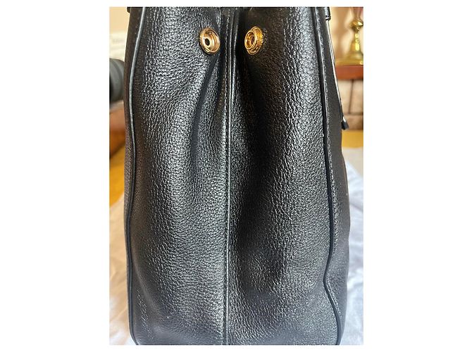 Borsa Tote DKNY in pelle nera Nero - vista 3