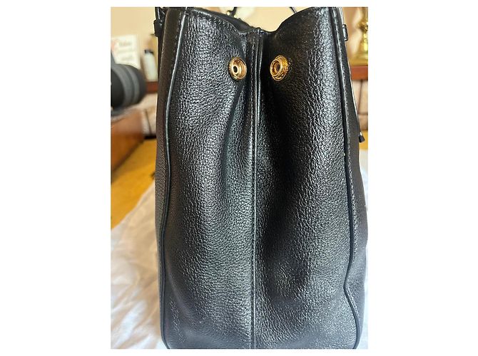Borsa Tote DKNY in pelle nera Nero - vista 4