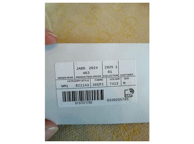 Gucci GG Monogram Strickweste Gelb - Ansicht 7