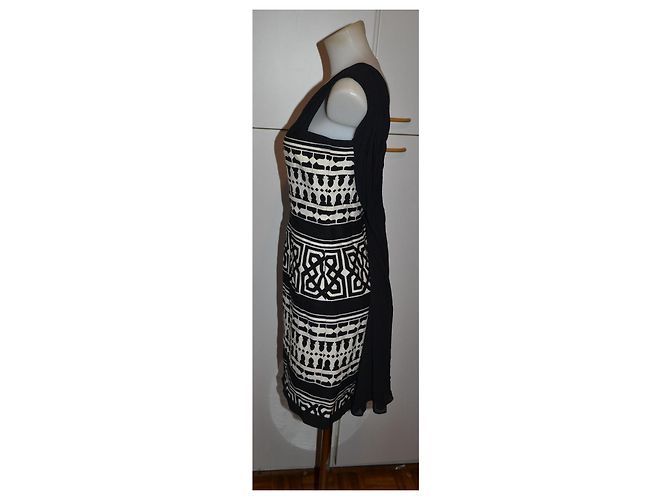 Genny Mini-Kleid mit geometrischem Print aus Seide und Baumwolle - Ansicht 3