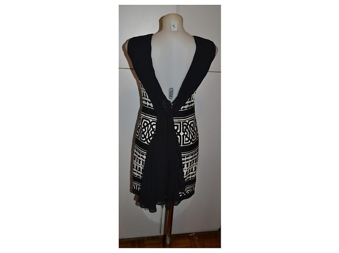Genny Mini-Kleid mit geometrischem Print aus Seide und Baumwolle - Ansicht 4