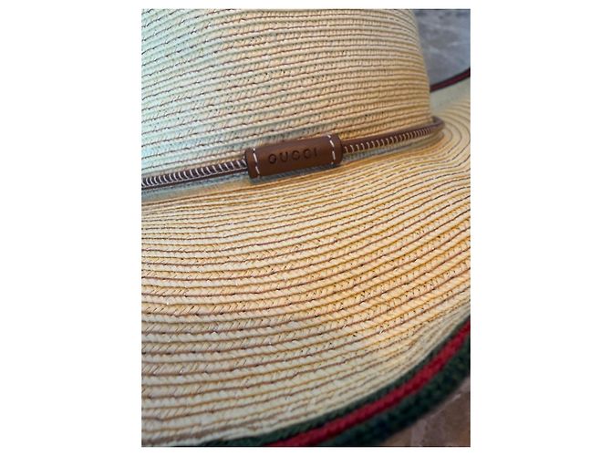 Gucci Strohhut mit Web-Detail - Ansicht 11