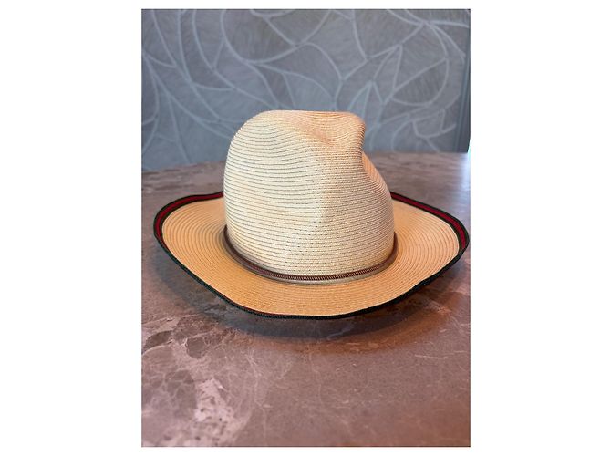 Gucci Strohhut mit Web-Detail - Ansicht 2