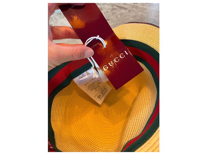 Gucci Strohhut mit Web-Detail - Ansicht 4