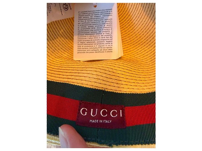 Gucci Strohhut mit Web-Detail - Ansicht 8