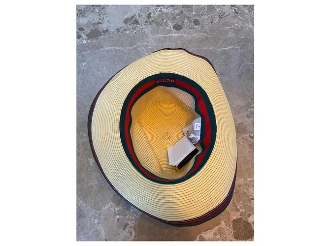Gucci Strohhut mit Web-Detail - Ansicht 9