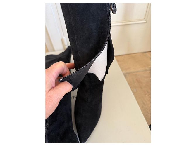 Botas altas de ante negro Giorgio Armani - vista 8