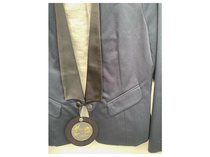 April 77 Navy blue blazer jacket - view 5