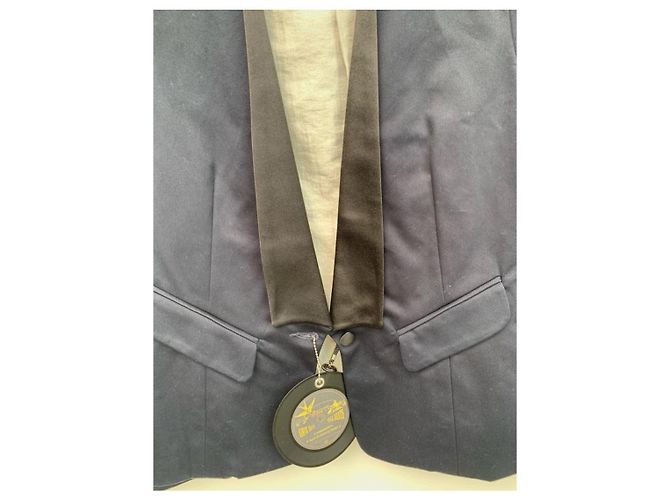 April 77 Navy blue blazer jacket - view 9