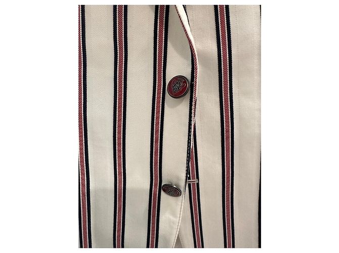 Completo Gucci a righe bianche, rosse e blu Bianco Rosso Blu scuro - vista 3