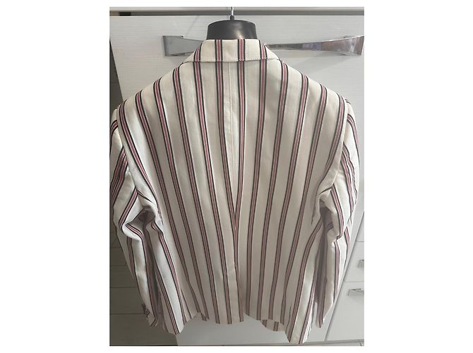 Completo Gucci a righe bianche, rosse e blu Bianco Rosso Blu scuro - vista 4