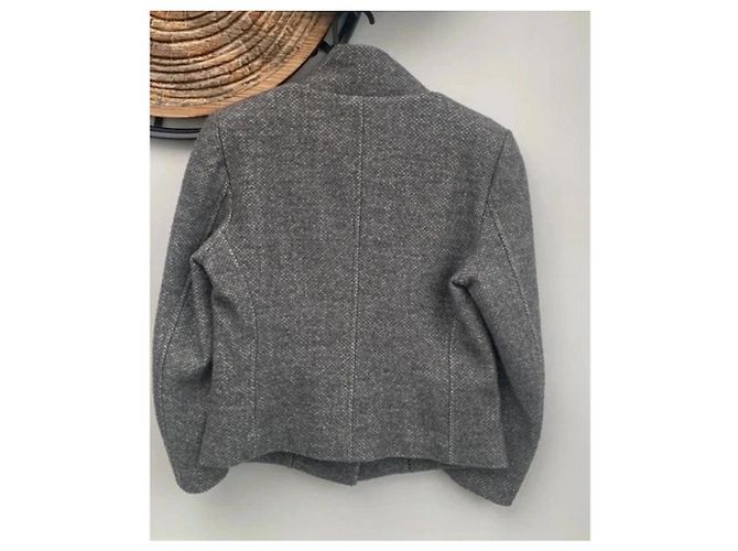 Chaqueta corta de lana gris Étoile Isabel Marant - vista 11