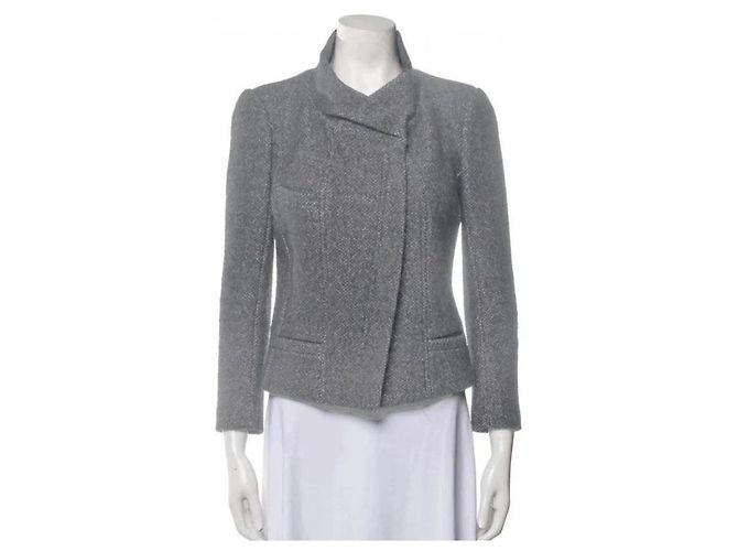 Chaqueta corta de lana gris Étoile Isabel Marant - vista 12