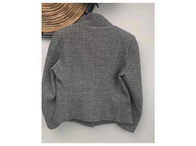 Chaqueta corta de lana gris Étoile Isabel Marant - vista 3