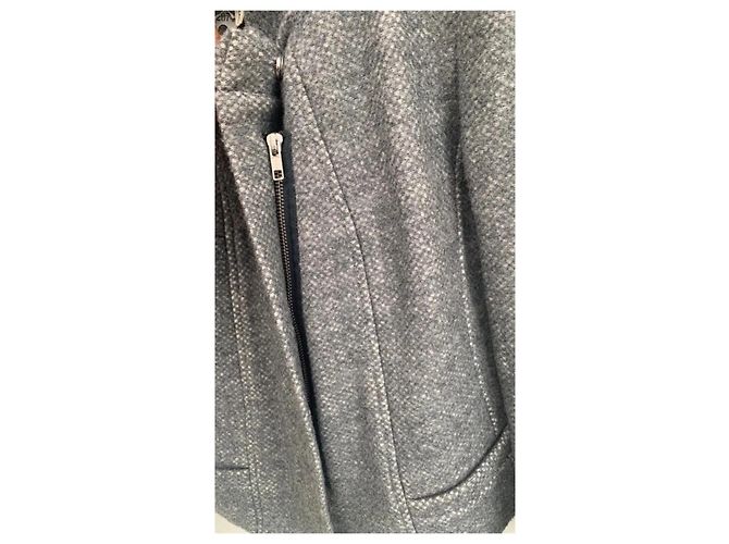 Chaqueta corta de lana gris Étoile Isabel Marant - vista 5