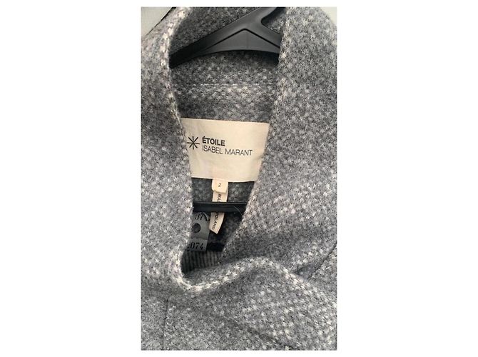 Chaqueta corta de lana gris Étoile Isabel Marant - vista 6