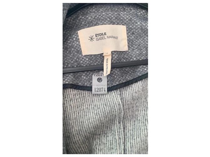 Chaqueta corta de lana gris Étoile Isabel Marant - vista 7
