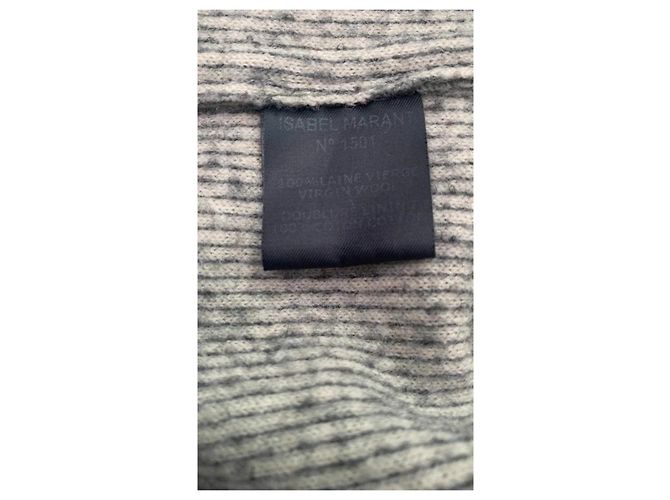 Chaqueta corta de lana gris Étoile Isabel Marant - vista 8