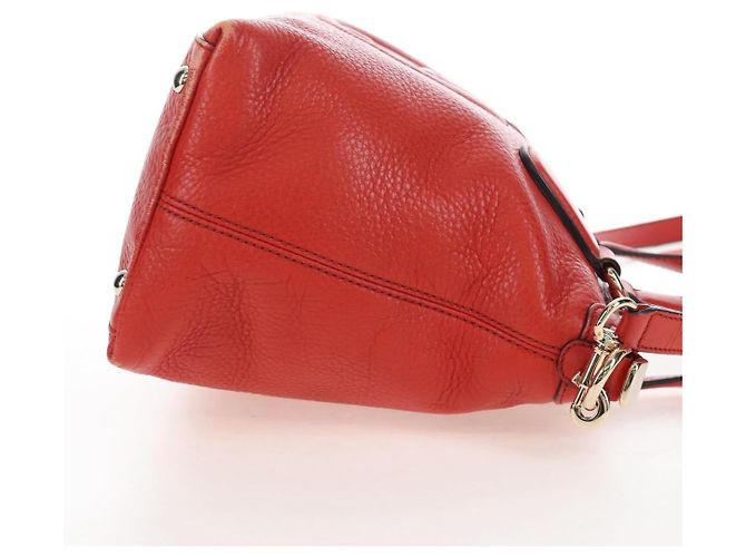 Gucci Soho Convertible Soft Top Handle Leather Arancione - vista 4