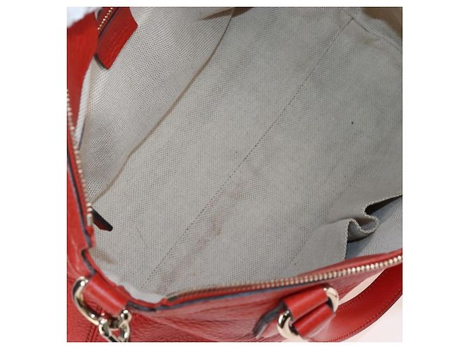 Gucci Soho Convertible Soft Top Handle Leather Arancione - vista 5