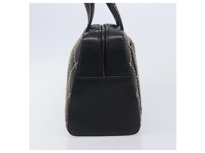 Chanel Surpique Boston Quilted Leather Large Nero - vista 4