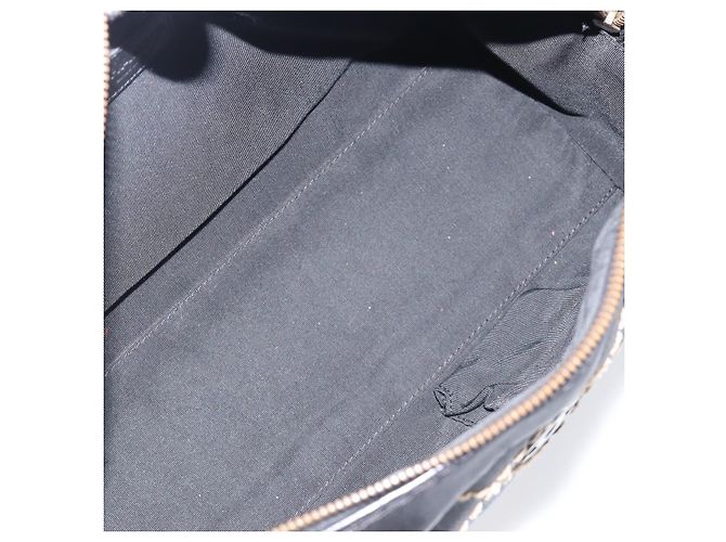 Chanel Surpique Boston Quilted Leather Large Nero - vista 5